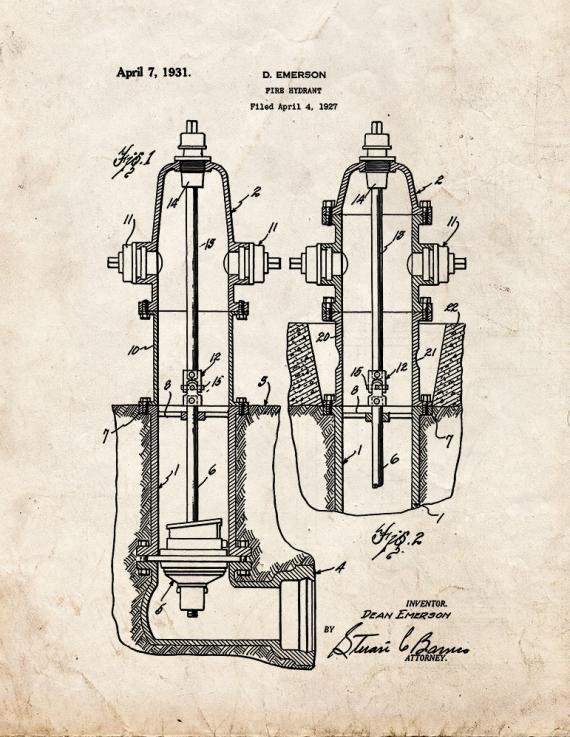 Patent Blueprint 5569 1 12 A4 Photo Print