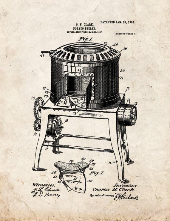 Patent Blueprint 5574 1 12 A4 Photo Print