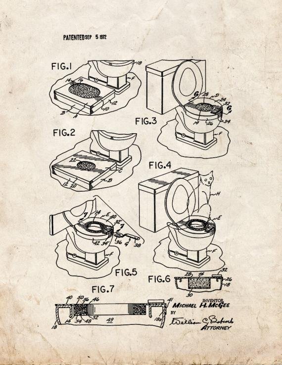 Patent Blueprint 5581 2 12 A4 Photo Print