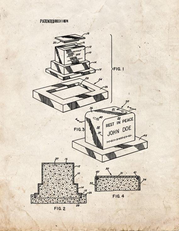 Patent Blueprint 5583 2 12 A4 Photo Print