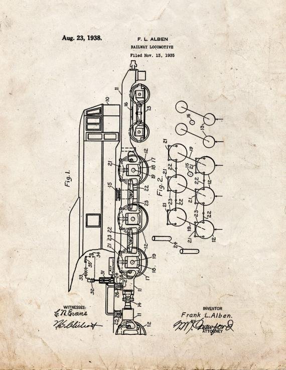 Patent Blueprint 5587 1 12 A4 Photo Print