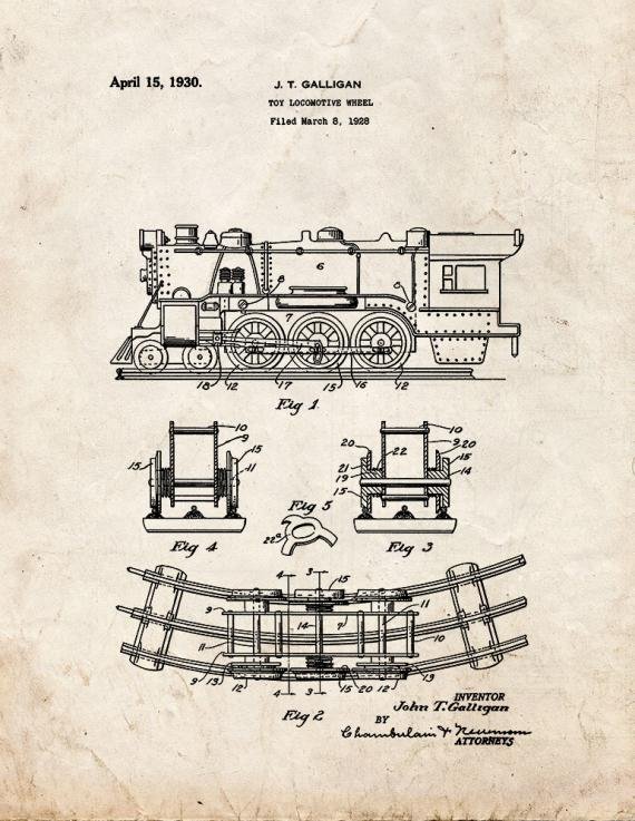 Patent Blueprint 5588 1 12 A4 Photo Print