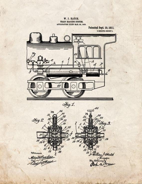 Patent Blueprint 5592 1 12 A4 Photo Print