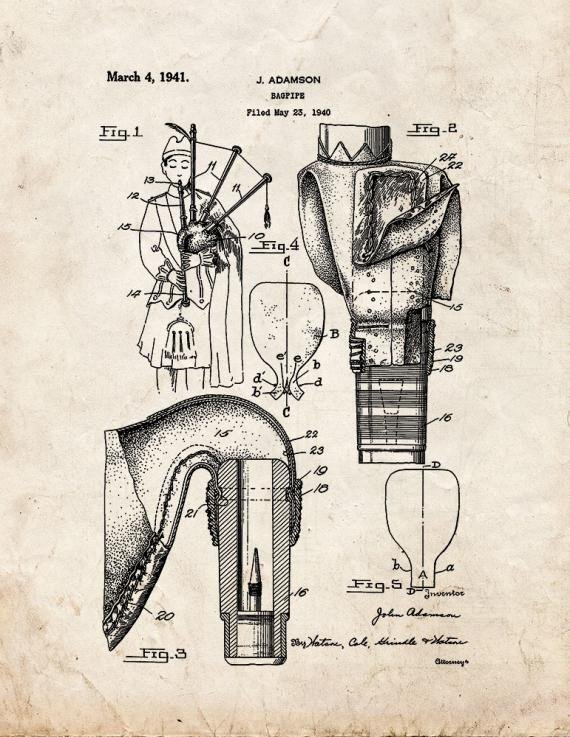 Patent Blueprint 5596 1 12 A4 Photo Print