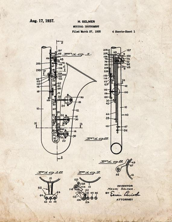 Patent Blueprint 56 1 12 A4 Photo Print