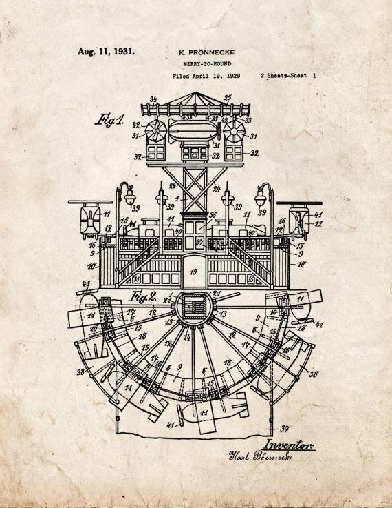 Patent Blueprint 5601 1 12 A4 Photo Print