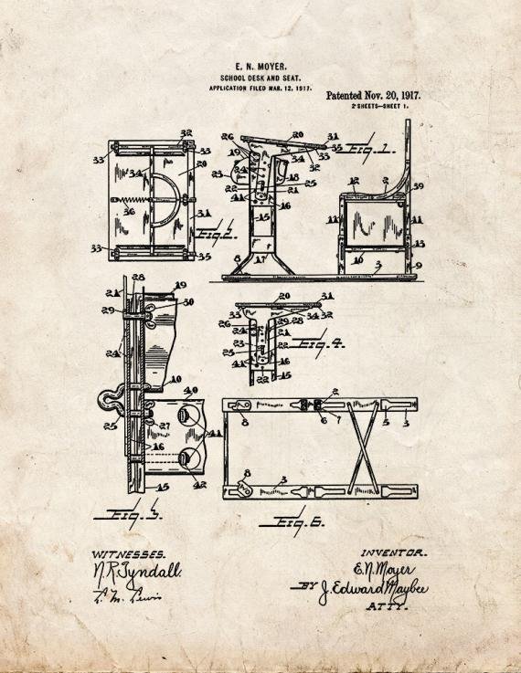 Patent Blueprint 5611 1 12 A4 Photo Print