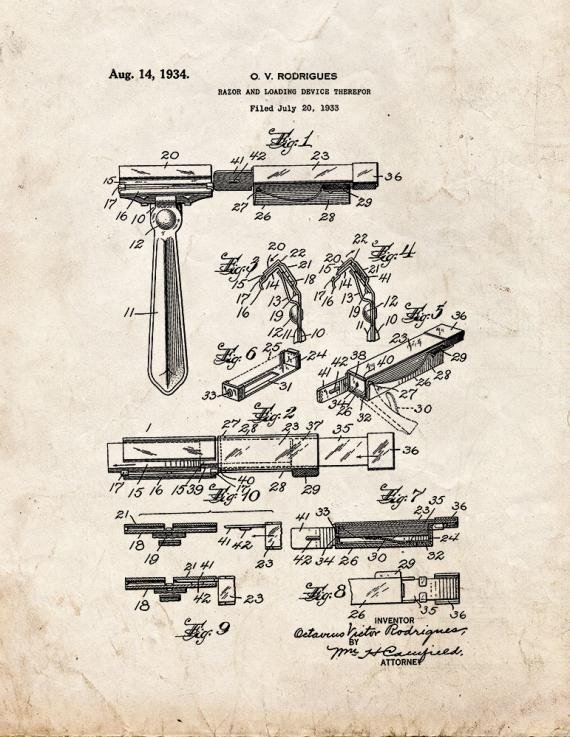 Patent Blueprint 5613 1 12 A4 Photo Print