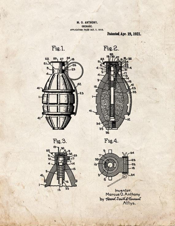 Patent Blueprint 5622 1 12 A4 Photo Print