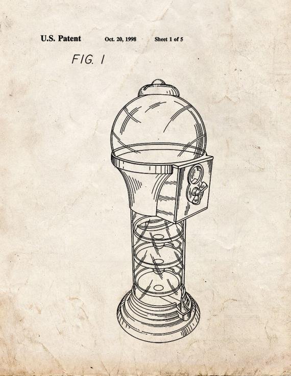 Patent Blueprint 5623 2 12 A4 Photo Print