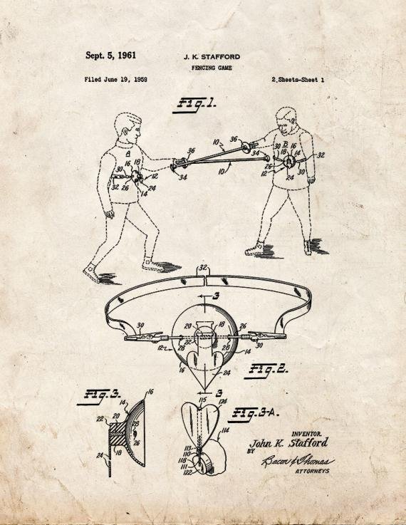 Patent Blueprint 5625 1 12 A4 Photo Print