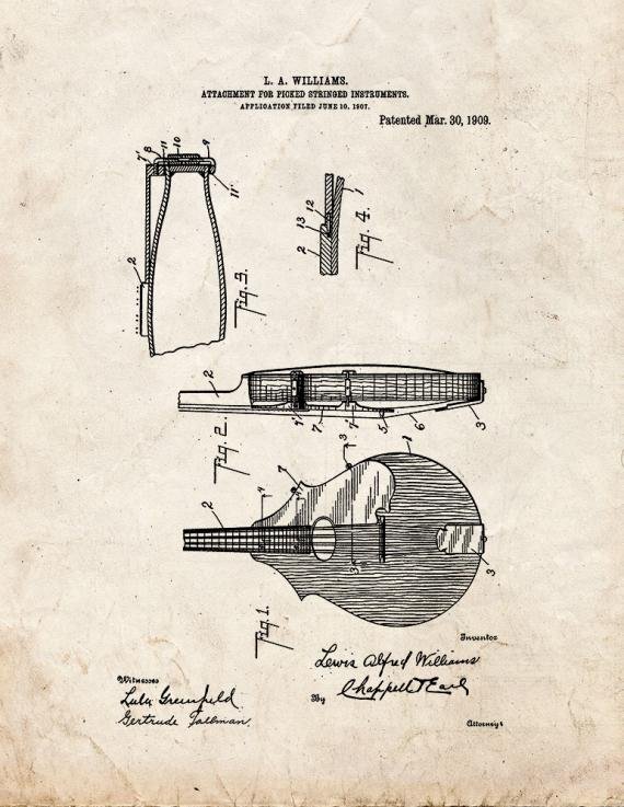 Patent Blueprint 5626 1 12 A4 Photo Print