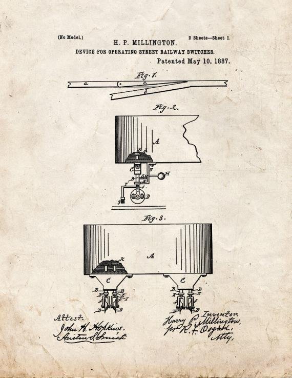 Patent Blueprint 5634 1 12 A4 Photo Print