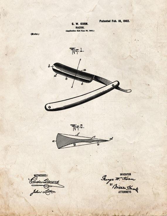 Patent Blueprint 5637 1 12 A4 Photo Print