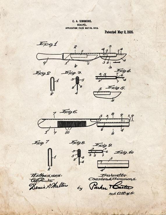 Patent Blueprint 5643 1 12 A4 Photo Print