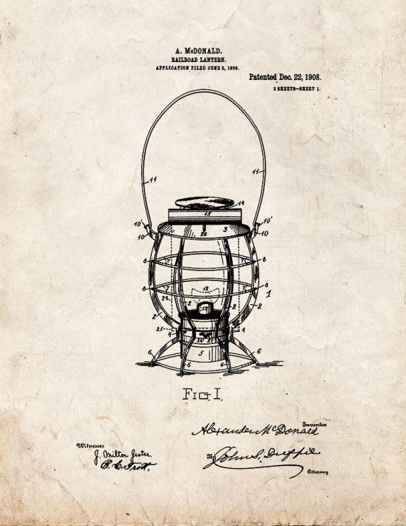 Patent Blueprint 5644 1 12 A4 Photo Print