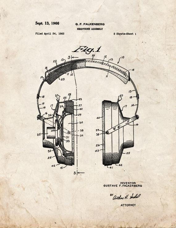 Patent Blueprint 5647 1 12 A4 Photo Print