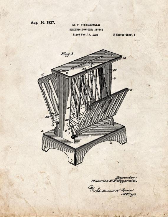Patent Blueprint 5652 1 12 A4 Photo Print