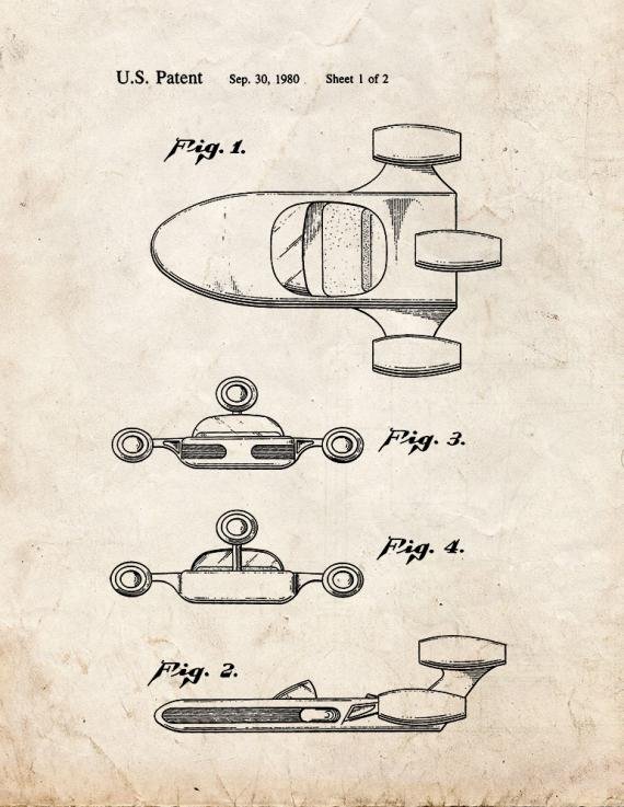 Patent Blueprint 566 2 12 A4 Photo Print