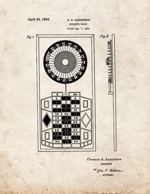 Patent Blueprint 5664 1 12 A4 Photo Print