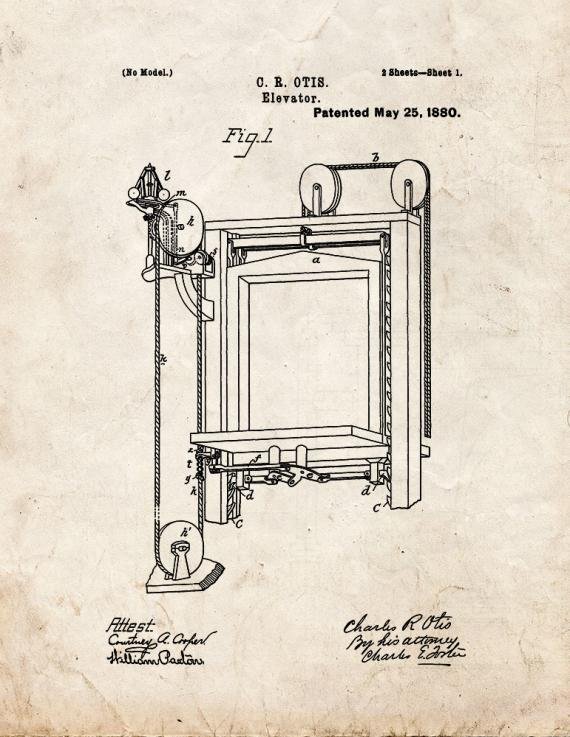 Patent Blueprint 5669 1 12 A4 Photo Print