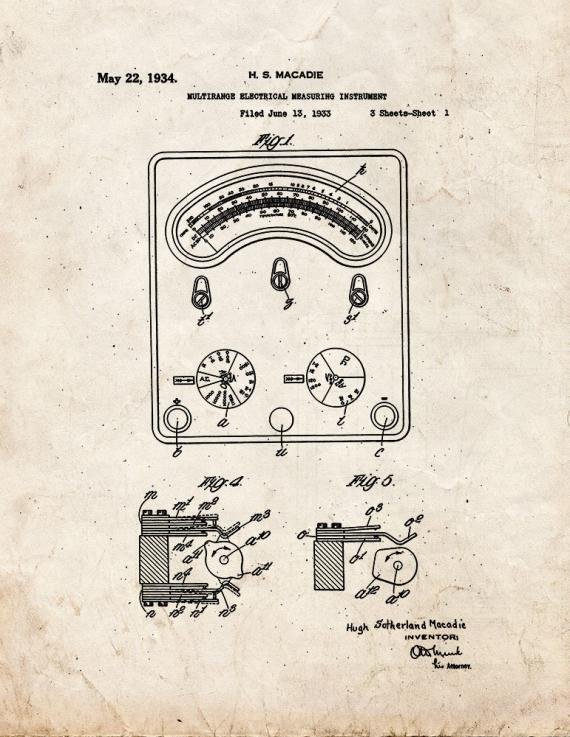 Patent Blueprint 5673 1 12 A4 Photo Print