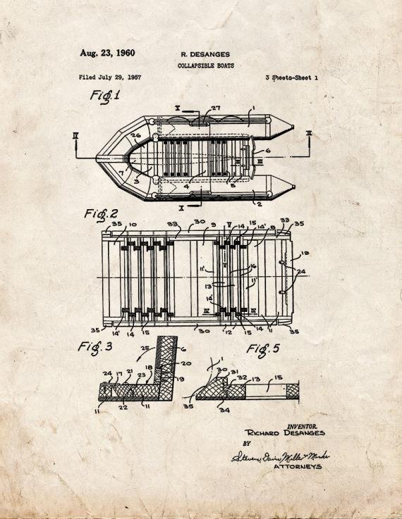 Patent Blueprint 5679 1 12 A4 Photo Print