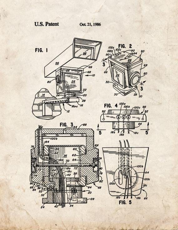 Patent Blueprint 5689 2 12 A4 Photo Print