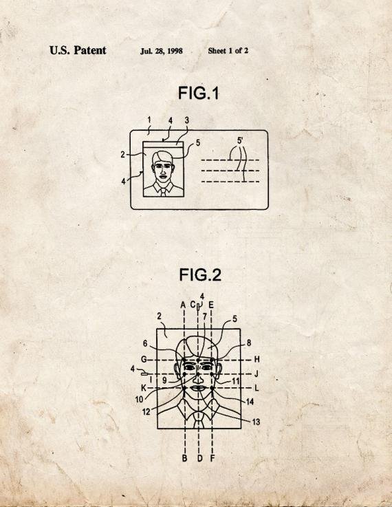 Patent Blueprint 5691 2 12 A4 Photo Print