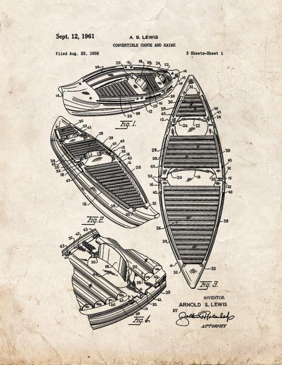 Patent Blueprint 5704 1 12 A4 Photo Print