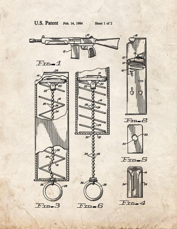 Patent Blueprint 5711 2 12 A4 Photo Print