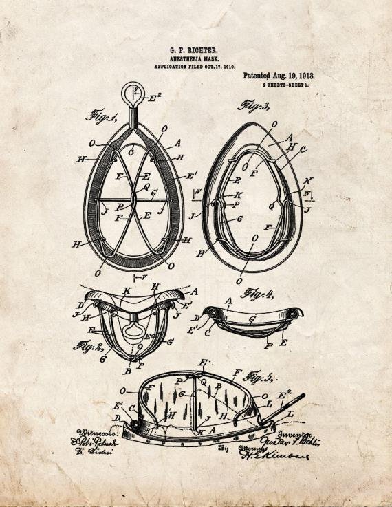 Patent Blueprint 5720 1 12 A4 Photo Print