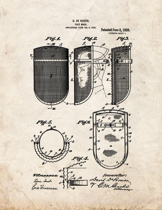 Patent Blueprint 5733 1 12 A4 Photo Print