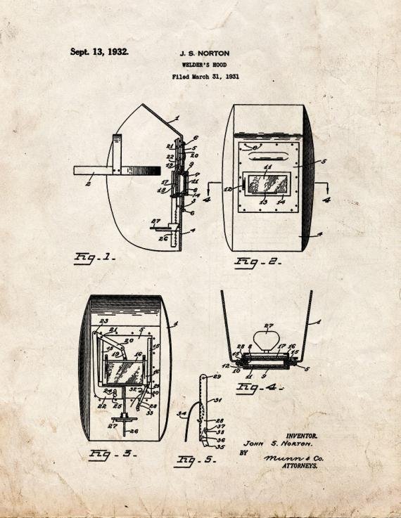 Patent Blueprint 5735 1 12 A4 Photo Print