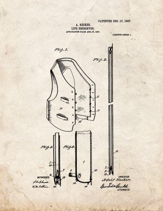 Patent Blueprint 5744 1 12 A4 Photo Print