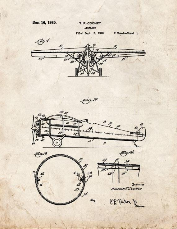 Patent Blueprint 5750 1 12 A4 Photo Print