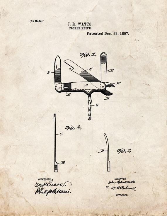 Patent Blueprint 5755 1 12 A4 Photo Print