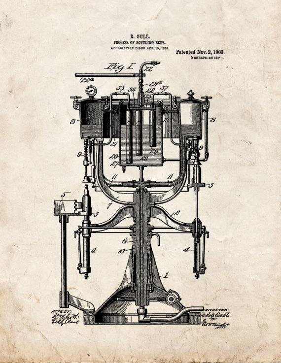 Patent Blueprint 5764 1 12 A4 Photo Print