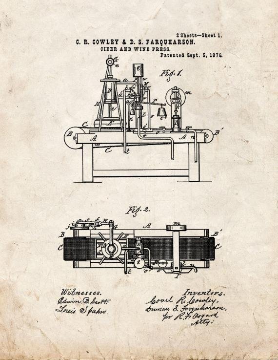 Patent Blueprint 5766 1 12 A4 Photo Print