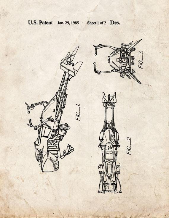 Patent Blueprint 578 2 12 A4 Photo Print