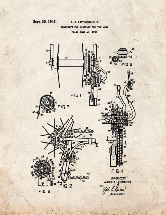 Patent Blueprint 5793 1 12 A4 Photo Print
