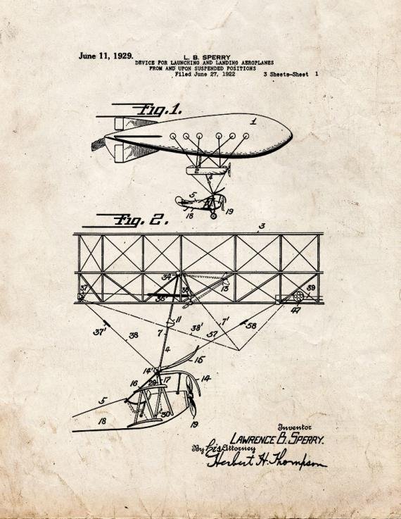 Patent Blueprint 5799 1 12 A4 Photo Print