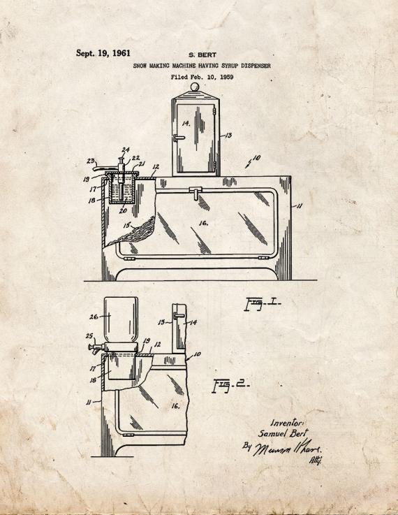 Patent Blueprint 5808 1 12 A4 Photo Print
