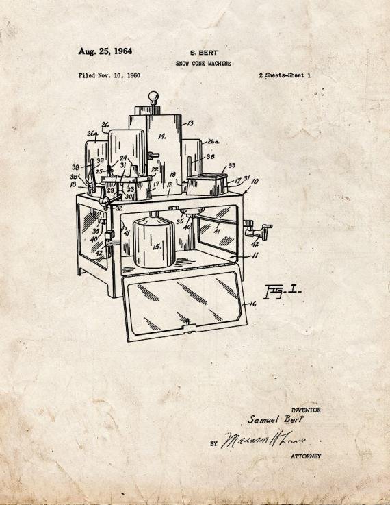 Patent Blueprint 5809 1 12 A4 Photo Print