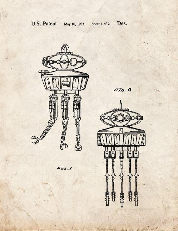 Patent Blueprint 581 2 12 A4 Photo Print