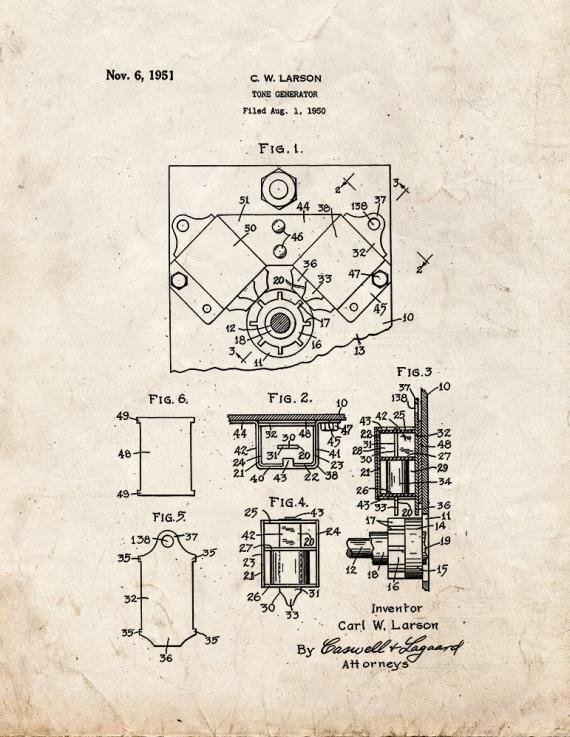Patent Blueprint 5839 1 12 A4 Photo Print