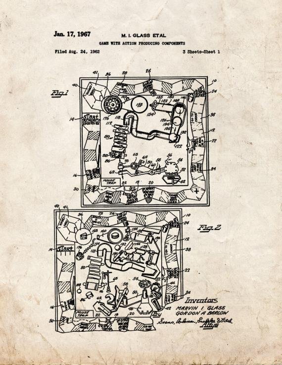 Patent Blueprint 584 1 12 A4 Photo Print