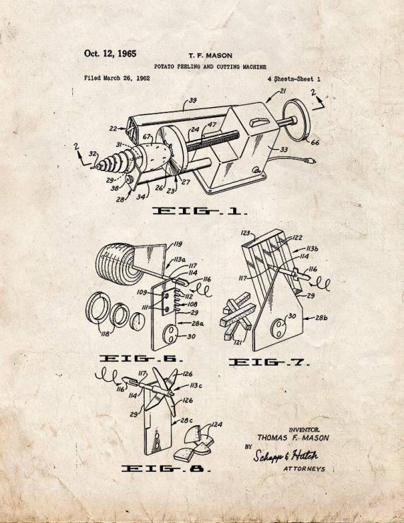 Patent Blueprint 5841 1 12 A4 Photo Print