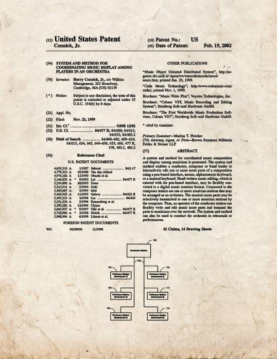 Patent Blueprint 5848 1 12 A4 Photo Print
