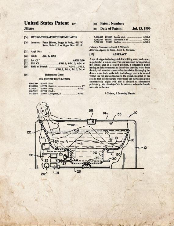 Patent Blueprint 5849 1 12 A4 Photo Print